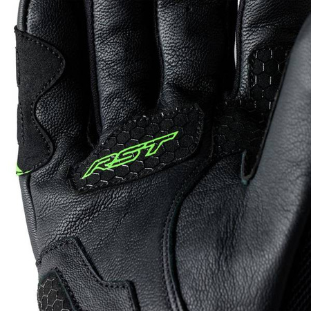 RĘKAWICE SKÓRZANE RST S1 MESH CE BLACK/GREY/NEON GREEN S (3182)