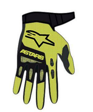 RĘKAWICE ALPINESTARS JUNIOR FULL BORE FLUO YELLOW/BLACK
