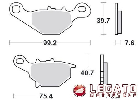 KLOCKI HAMULCOWE SBS 122 HF