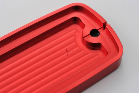 Prostokątna pokrywa zbiorniczka płynu hamulcowego  HONDA (A)  czerwony