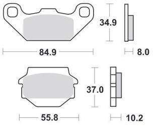 KLOCKI HAMULCOWE SBS 591 SI