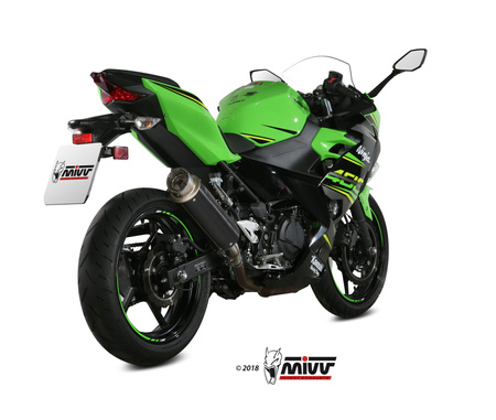 Mivv Tłumik końcowy GP PRO BLACK STAINLESS STEEL  KAWASAKI NINJA 400 2018-2023
