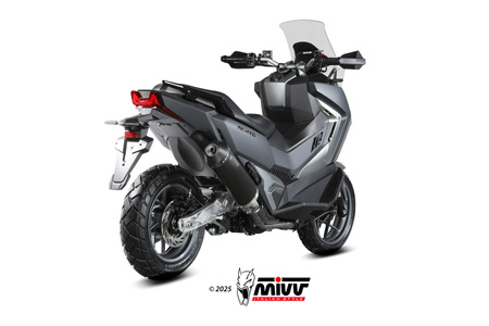 Mivv Tłumik końcowy OVAL BLACK STAINLESS STEEL WITH CARBON CAP SYM ADX TG 400 2025-2026