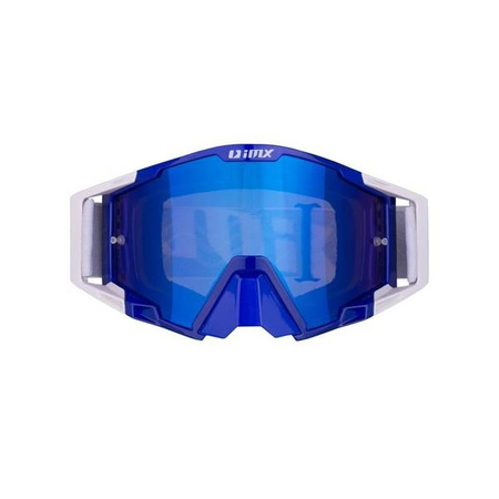 GOGLE IMX SAND BLUE/WHITE - SZYBA BLUE IRIDIUM + CLEAR (2 SZYBY W ZESTAWIE)