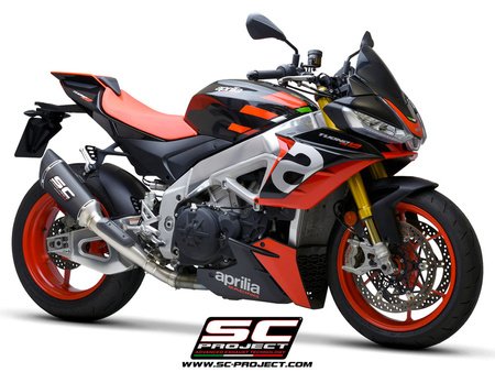 SC-Project tłumik końcowy  końcowy  SC1-R (300mm) Titanium Aprilia Tuono V4 2021-2024