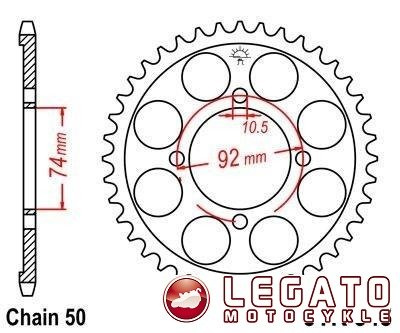 ZĘBATKA NAPĘDOWA JT TYŁ (530)