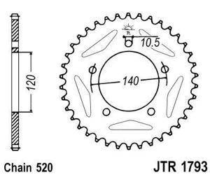 ZĘBATKA NAPĘDOWA JT ALU (520)