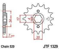 ZĘBATKA NAPĘDOWA JT PRZÓD