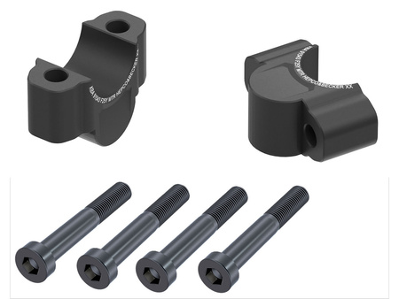 Handlebar riser 25 mm black for Yamaha MT-07 (2021-2024)