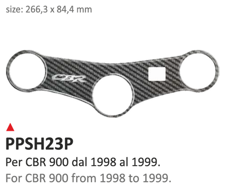 ONEDESIGN Naklejka na półkę kierownicy Honda CBR 900 1998/1999