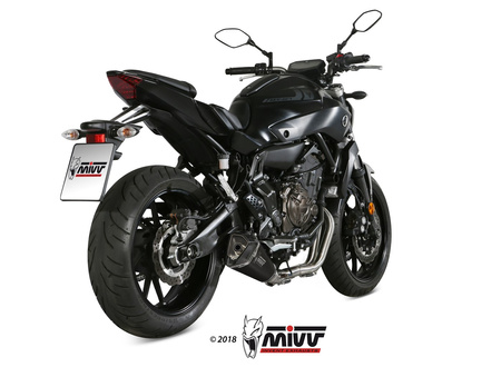 Mivv Układ wydechowy DELTA RACE BLACK stal nierdzewna YAMAHA MT-07 / FZ-07 2014-2020