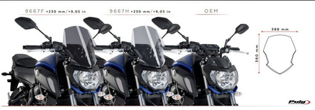 OWIEWKA PUIG DO YAMAHA MT-07 18-20 (TOURING)