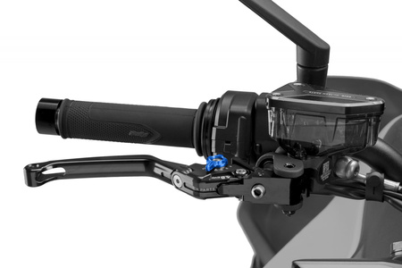 Regulowana dźwignia hamulca PUIG 4.0 EVO (z zawiasem, wymaga adaptera) Czarny (N) 4110NN