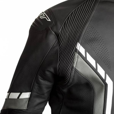KURTKA SKÓRZANA RST AXIS CE BLACK/GREY/WHITE S (2353)