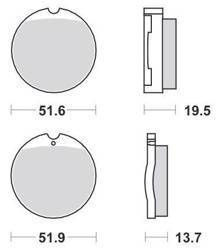 KLOCKI HAMULCOWE SBS 501 HF