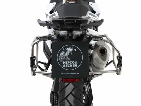 Sidecarrier Cutout stainless steel incl. Xplorer sideboxes silver for KTM 790 Adventure/R (2019-2021)