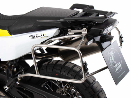 Sidecarrier Cutout stainless steel incl. Xplorer sideboxes silver for Husqvarna Norden 901 / Expedition (2022-)