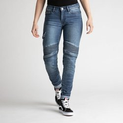 Motocyklowe Spodnie Jeansowe Broger Ohio Lady Washed Blue