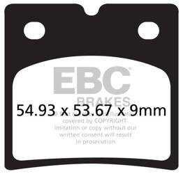 EBC Klocki hamulcowe EPFA696HH Extreme Pro (kpl. na 1 tarcze)