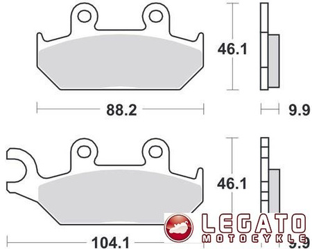 KLOCKI HAMULCOWE SBS 137 HF