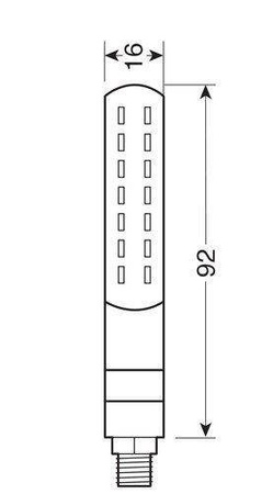  90477  Linia SQ kierunkowskazy tylne sekwencyjne - diodowe 12V LED 