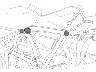 ZAŚLEPKI RAMY PUIG DO BMW F750GS / F850GS 2018-2024