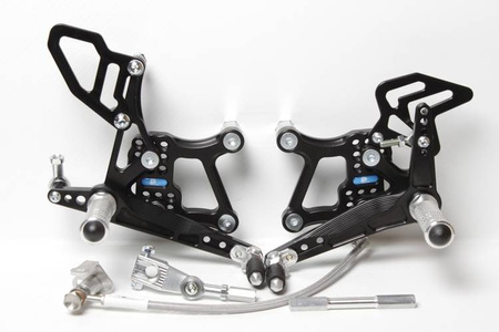 PP Tuning sportowe sety podnóżków Kawasaki ZX-10R 2016-2020 Reverse Shifting