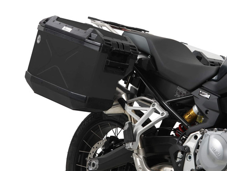 Sidecarrier Cutout stainless steel incl. Xplorer sideboxes black for BMW F 850 GS Adventure (2019-2023)