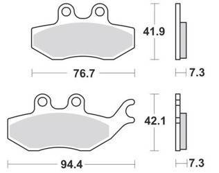 KLOCKI HAMULCOWE SBS 173 HF