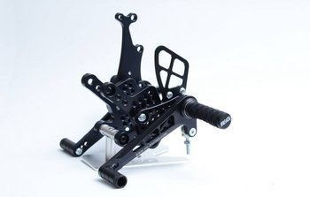 PODNÓŻKI REGULOWANE RG RACING KAWASAKI ZX-10R 16-, ZESTAW BLACK