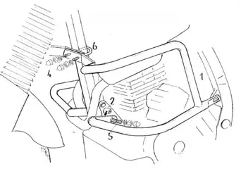 Honda NX 650 Dominator (1995-2002) Gmol silnika