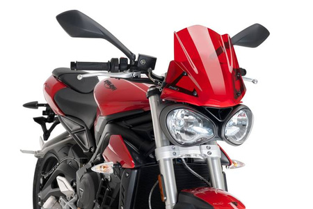 Owiewka PUIG do Triumph Street Triple S 16-19 Czerwony (R) 9999R