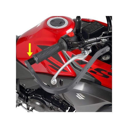 ZETA Aluminiowe osłony dłoni / handbary ADVENTURE czarne 22.2mm U-CLAMP