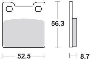 KLOCKI HAMULCOWE SBS 701 HF