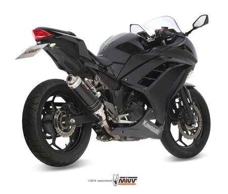 Mivv Tłumik końcowy GP BLACK STAINLESS STEEL KAWASAKI NINJA 300 2013-2016