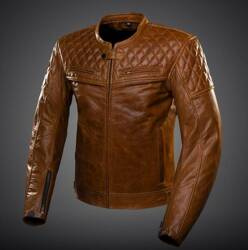 KURTKA MOTOCYKLOWA SKÓRZANA 4SR SCRAMBLER COGNAC II