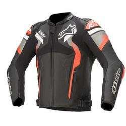 KURTKA SKÓRZANA ALPINESTARS ATEM V4 BLACK/MID GREY/FLUO RED