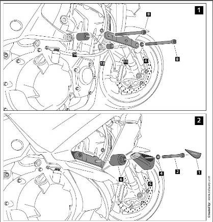 CRASH PADY KAWASAKI NINJA 1000 SX/ Z1000SX  (PRO)