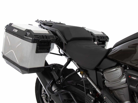 Harley-Davidson Pan America 1250/Spe 2021-2023 Stelaż Cutout + srebrne kufry boczne Xplorer