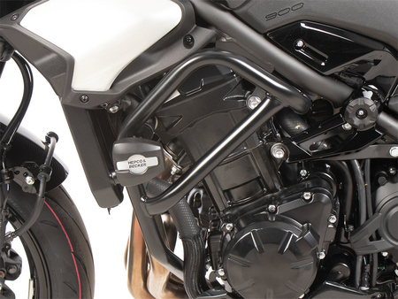 Engine protection bar black incl. protection pads for Kawasaki Z 900 / SE (2025-)