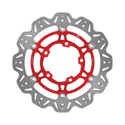 EBC Tarcza hamulcowa motocyklowa VR3091RED VEE, czerwona