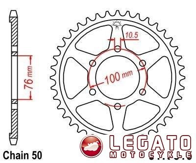 ZĘBATKA NAPĘDOWA JT TYŁ (530)