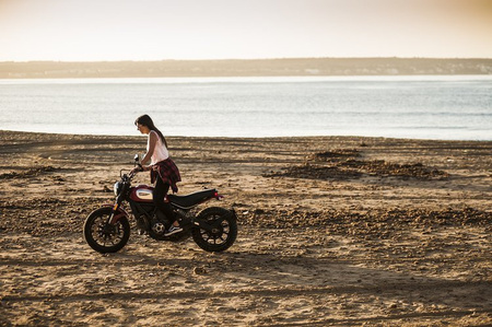 Motocyklowe Spodnie Jeansowe Broger Ohio Lady Washed Blue