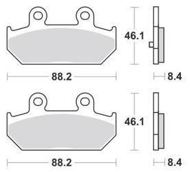 KLOCKI HAMULCOWE SBS 182 CT