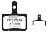 CFA327 - Klocki hamulcowe rowerowe (organiczne) EBC Brakes