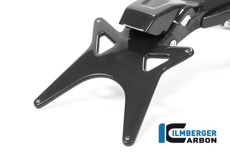 Uchwyt tablicy rejestracyjnej carbon do Ducati Monster 1200 / 1200 S (2014-2016) - powierzchnia błyszcząca ILMBERGER NHO.014.D12MG.K