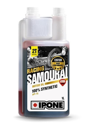 IPONE SAMOURAI RACING 2T OLEJ DO MIESZANKI 100% SYNTETYK 1L ESTER O ZAPACHU TRUSKAWKI