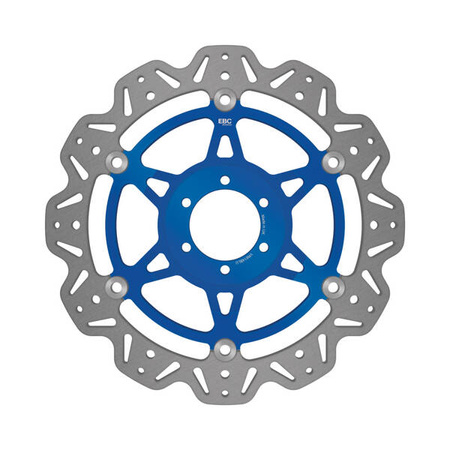 EBC Tarcza hamulcowa motocyklowa VR614BLU VEE, niebieska