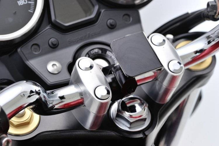 Daytona Aluminiowy uchwyt zaciskowy 22,2mm anodowany na czarno 97253