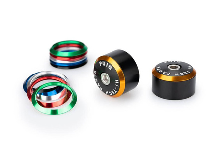 Końcówki kierownicy PUIG do Kawasaki Ninja / Z / ZX (z pierścieniami) Czarny (N) 21466N